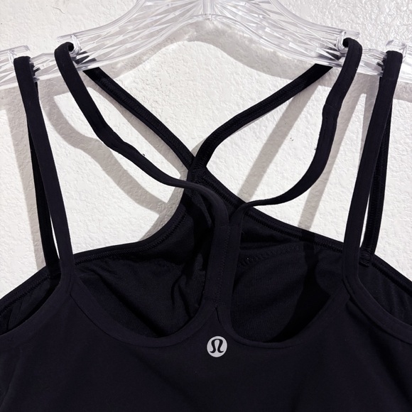 Lululemon Flow Y Strappy Bra Nulu Light Support A-C Cups in Black‎ - Picture 10 of 11